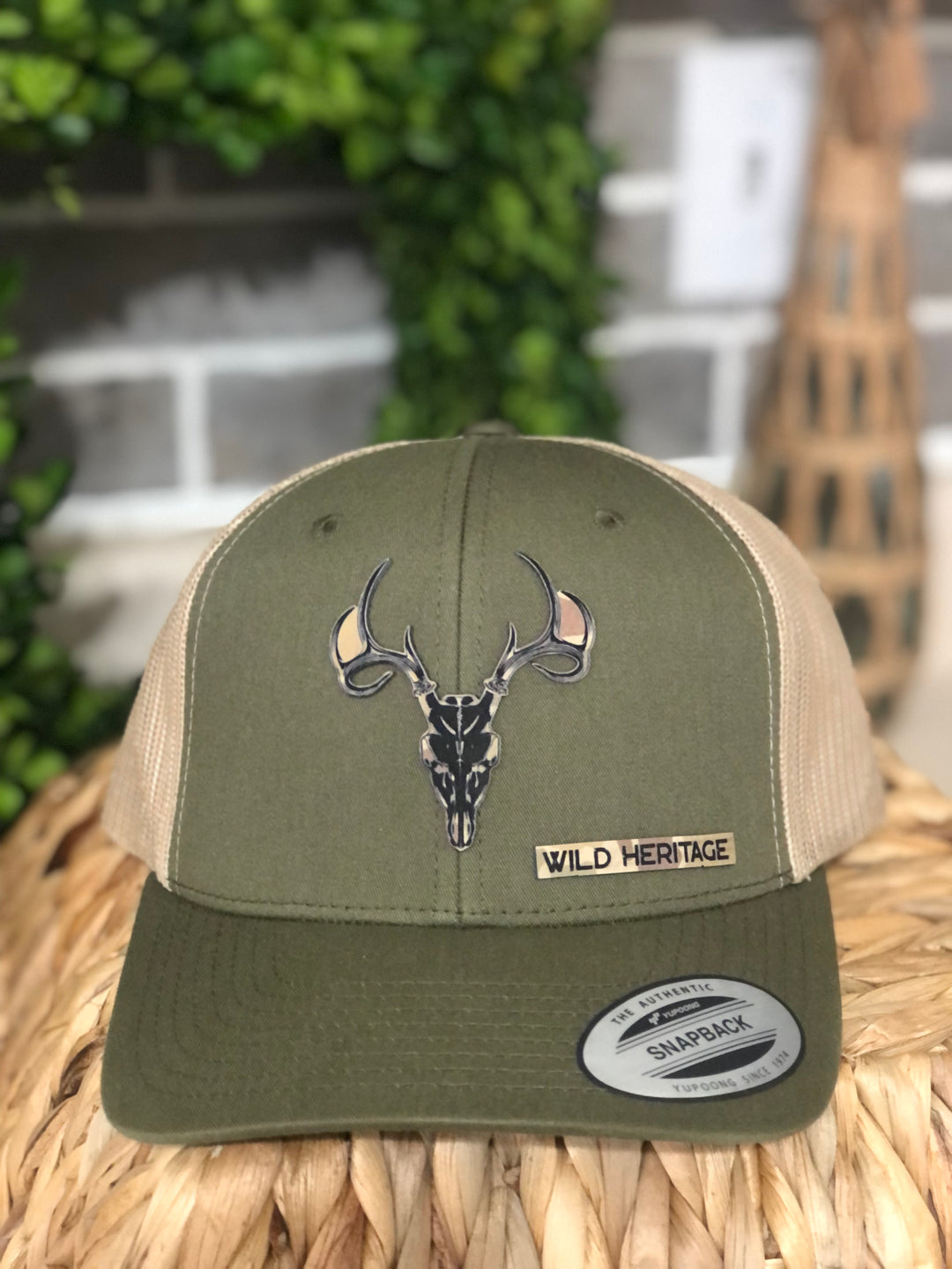 Deer Skull Yupoong Retro Trucker Hat