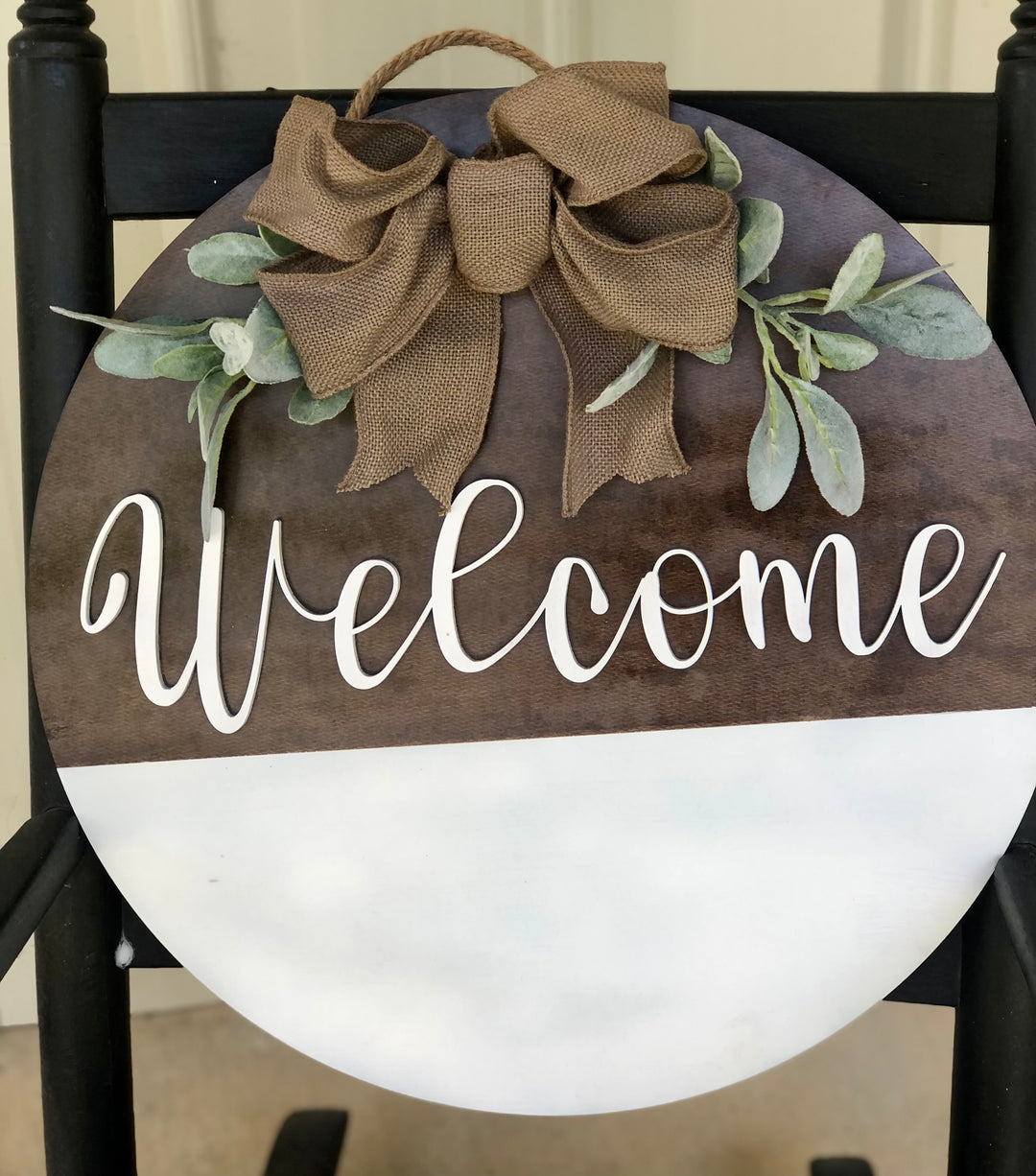 18" Rounds - Doorhanger - "Welcome"