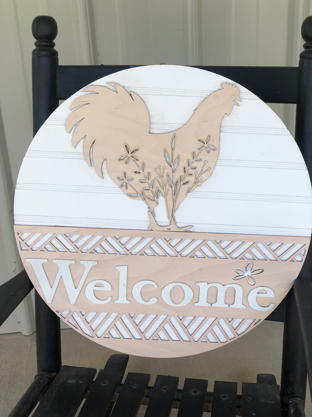 18" Rounds - Doorhanger - "Chicken"
