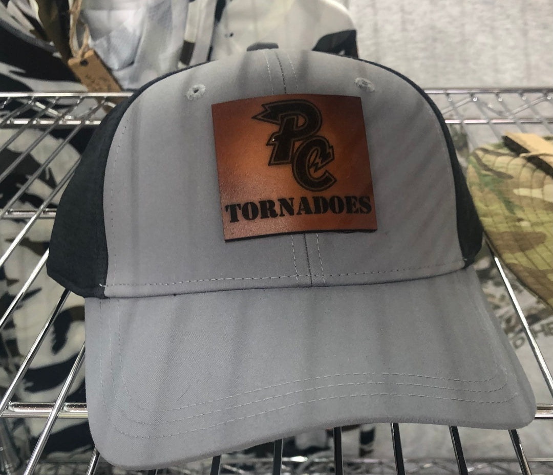 Pickens County High School Richardson 112 Trucker Snapback Hat  - Square Genuine Leather