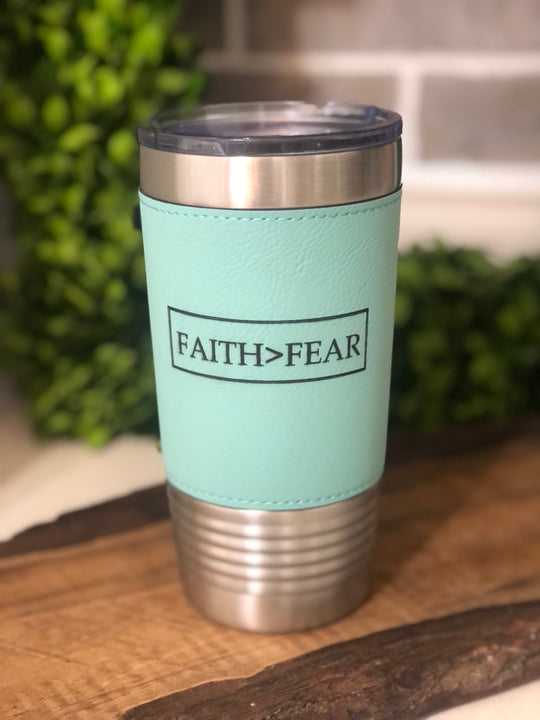 Tumbler (20oz) - Leatherette custom engraved