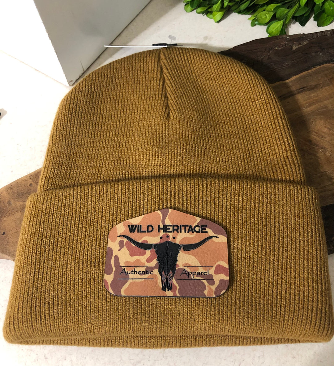 Wild Heritage Premium Collection - Lost Hat Co. Beanie with Camo WH Brand Patch