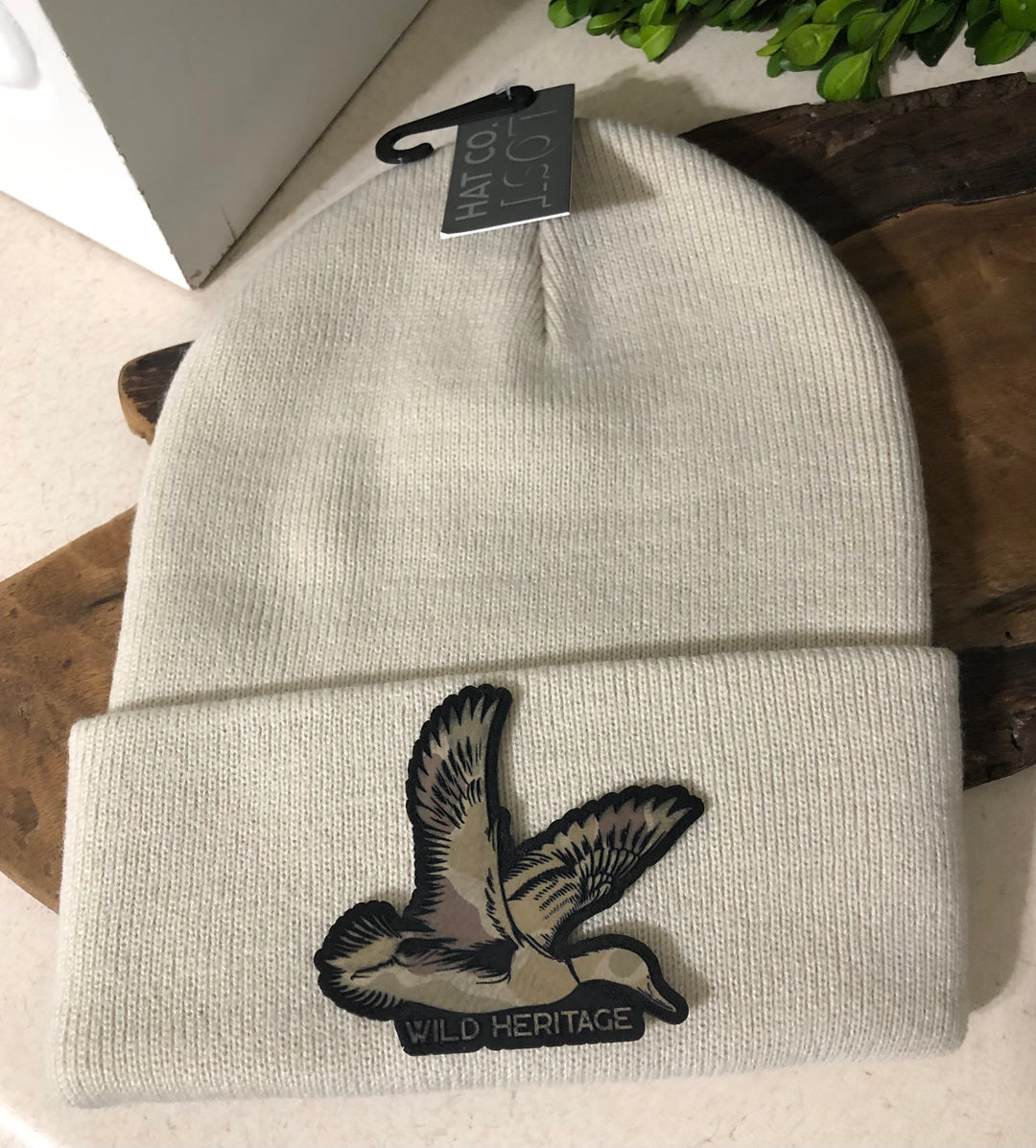 Wild Heritage Premium Collection - Lost Hat Co. Beanie with Camo Flying Duck Patch