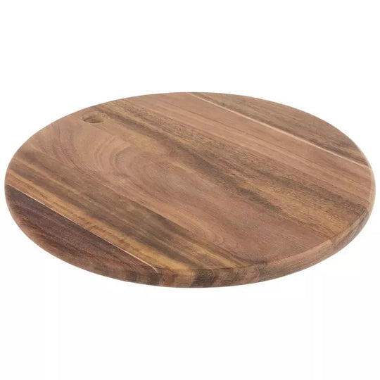 Custom engraved Round Acacia Wood Cutting Board 11.75" diameter 3/4" thickness