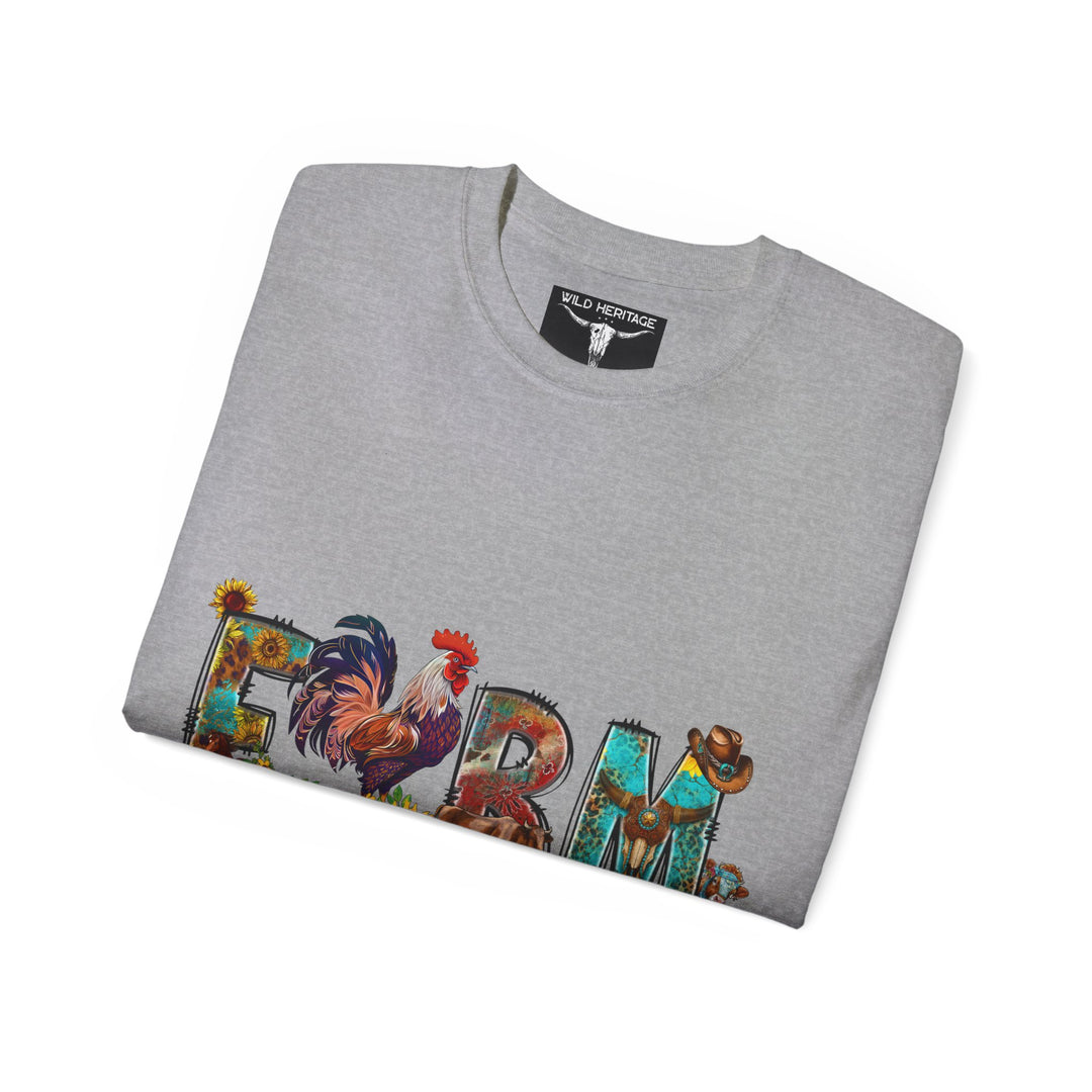 Farm Life Colorful Unisex Ultra Cotton Tee