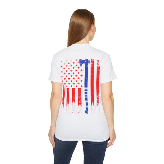 Ax with Flag Unisex Ultra Cotton Tee