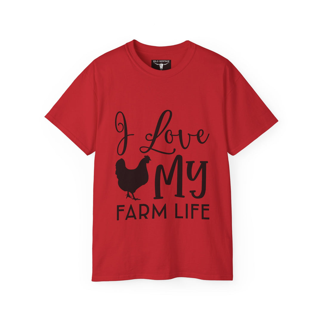 I Love My Farm Life Unisex Ultra Cotton Tee