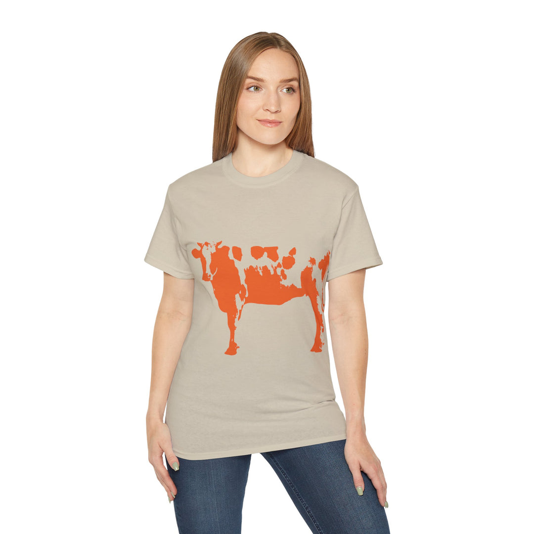 Orange Cow Unisex Ultra Cotton Tee