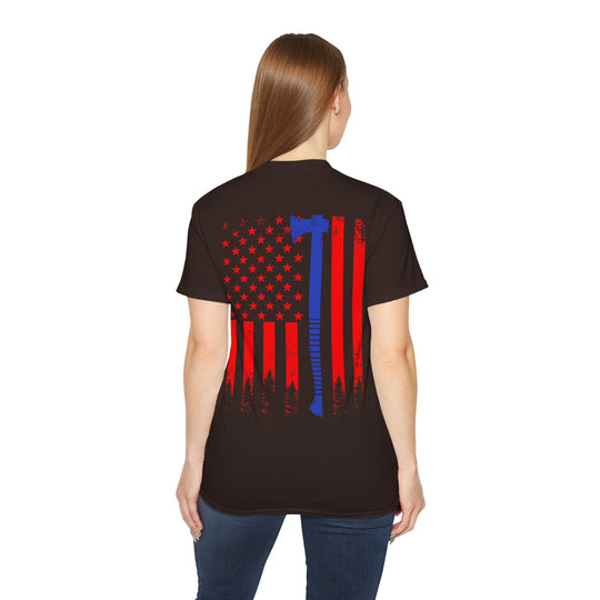 Ax with Flag Unisex Ultra Cotton Tee