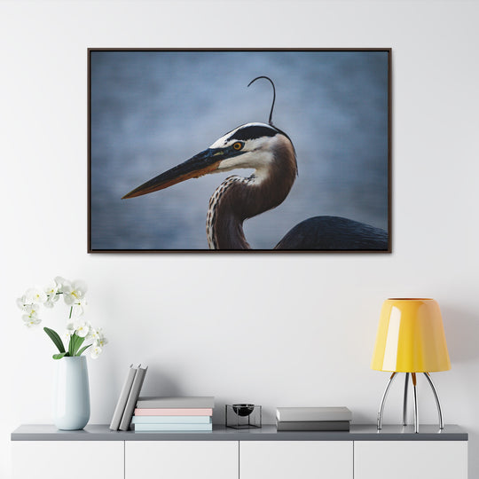 Great Blue Heron - Gallery Canvas Wraps, Horizontal Frame