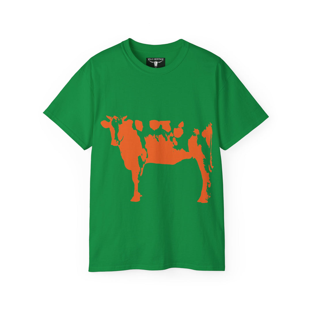 Orange Cow Unisex Ultra Cotton Tee