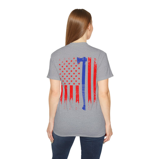 Ax with Flag Unisex Ultra Cotton Tee