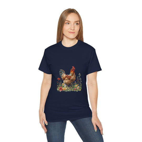 Watercolor Hen Unisex Ultra Cotton Tee