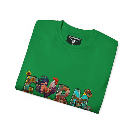 Farm Life Colorful Unisex Ultra Cotton Tee