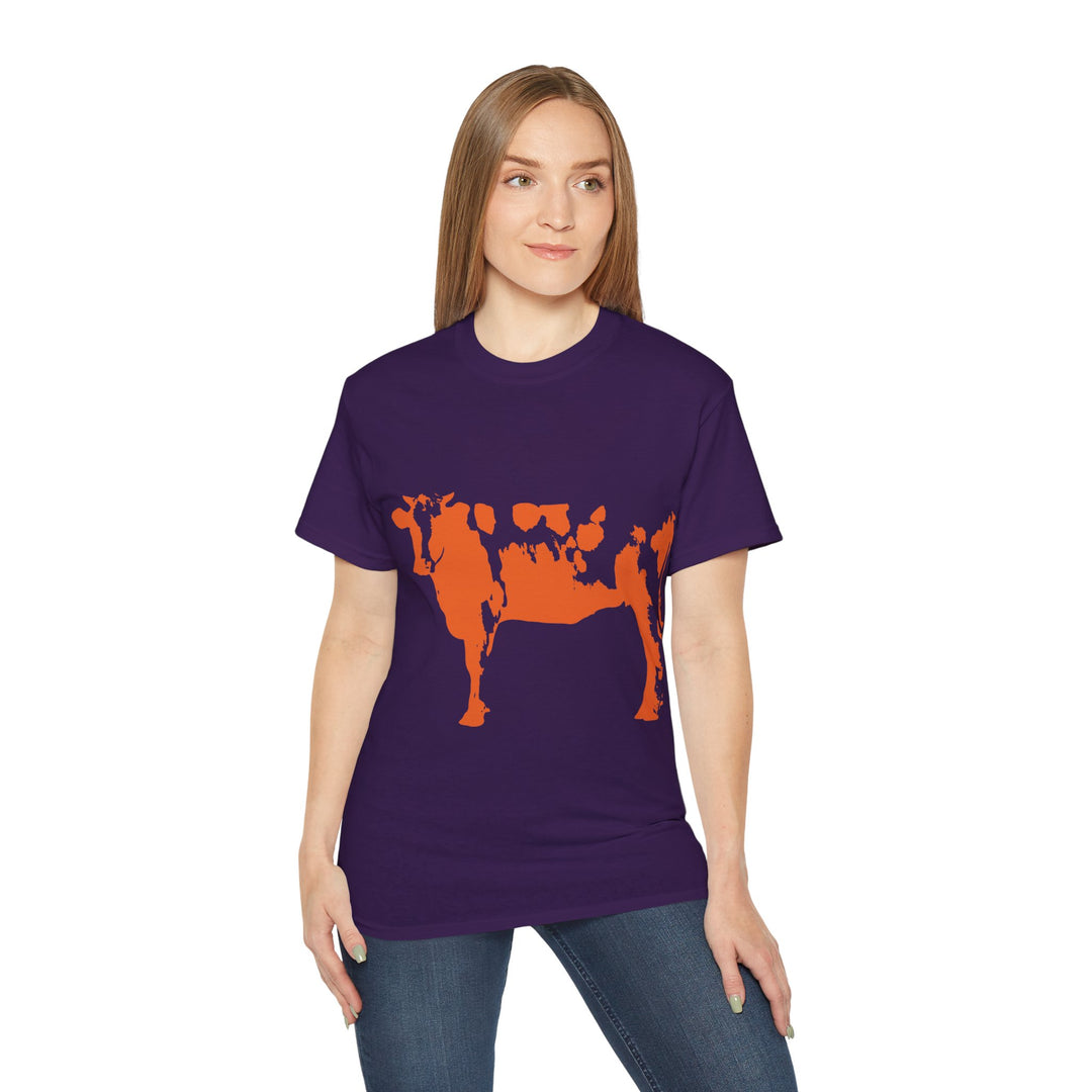 Orange Cow Unisex Ultra Cotton Tee