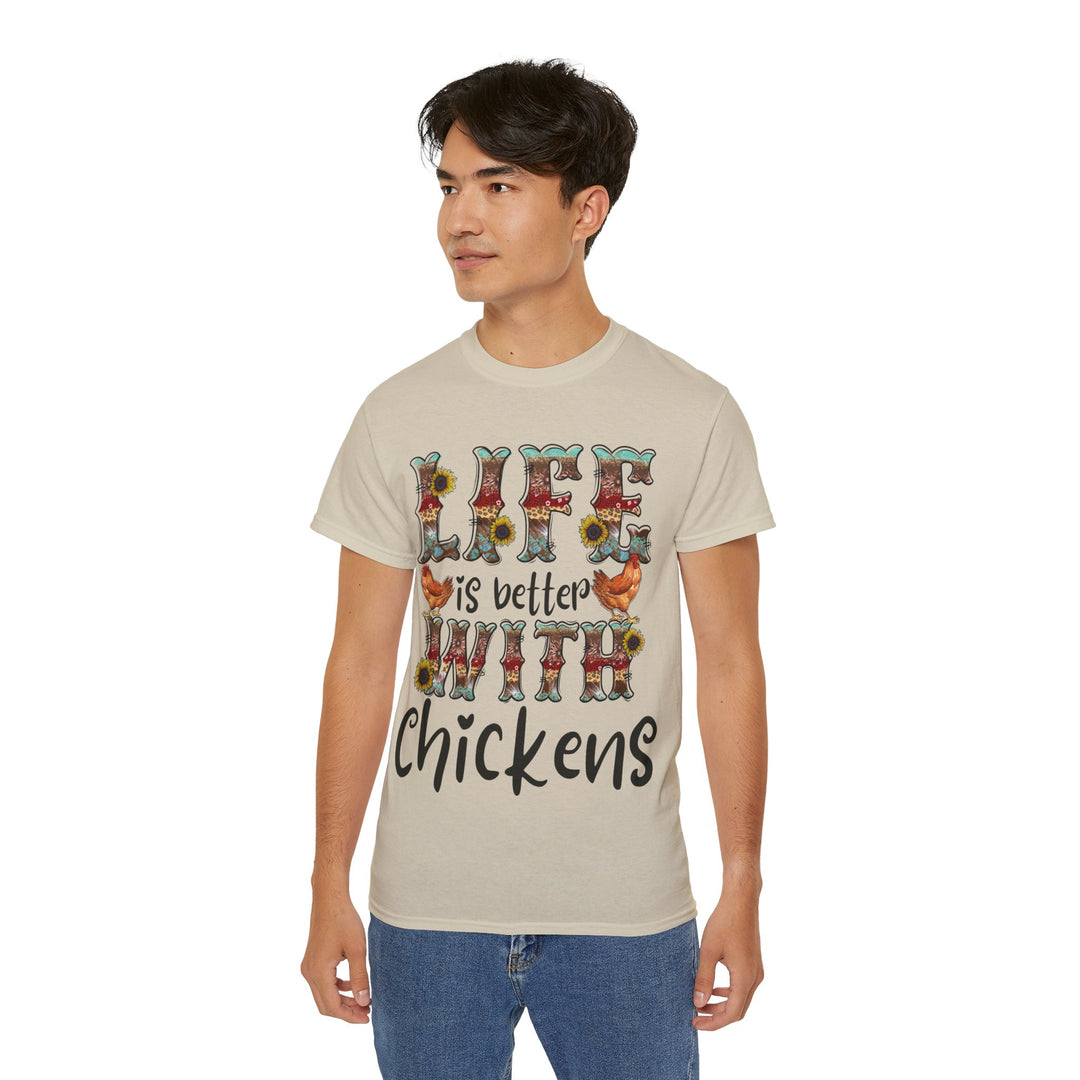 Life is Better with Chickens Unisex Ultra Cotton Tee