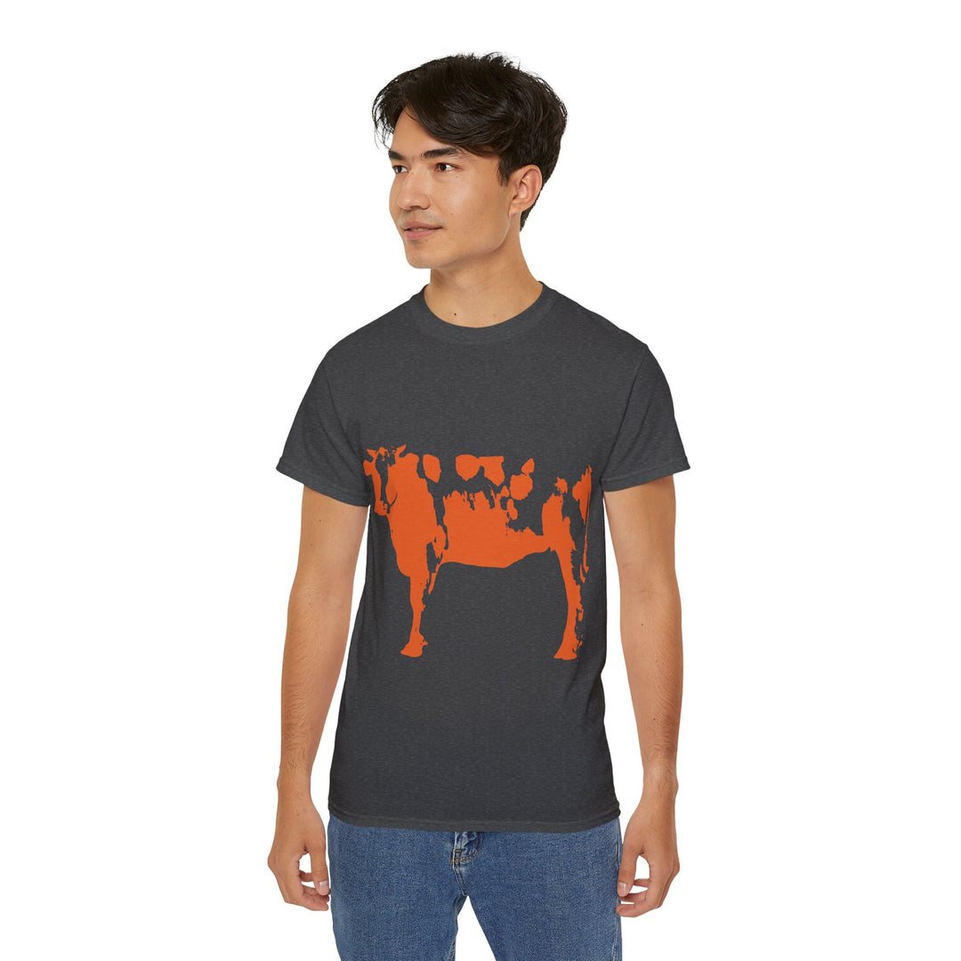 Orange Cow Unisex Ultra Cotton Tee