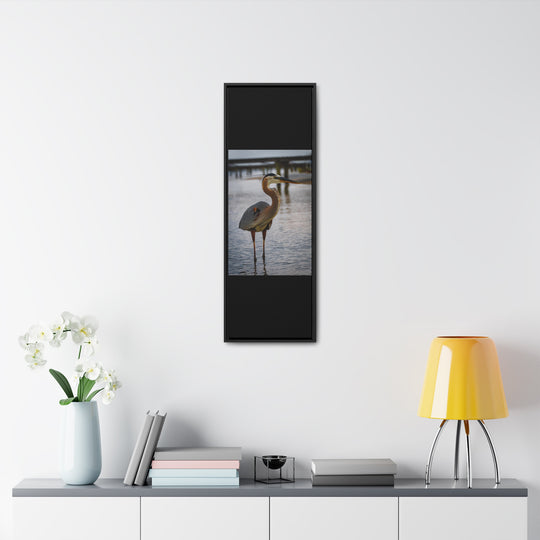 Great Blue Heron - Gallery Canvas Wraps, Vertical Frame