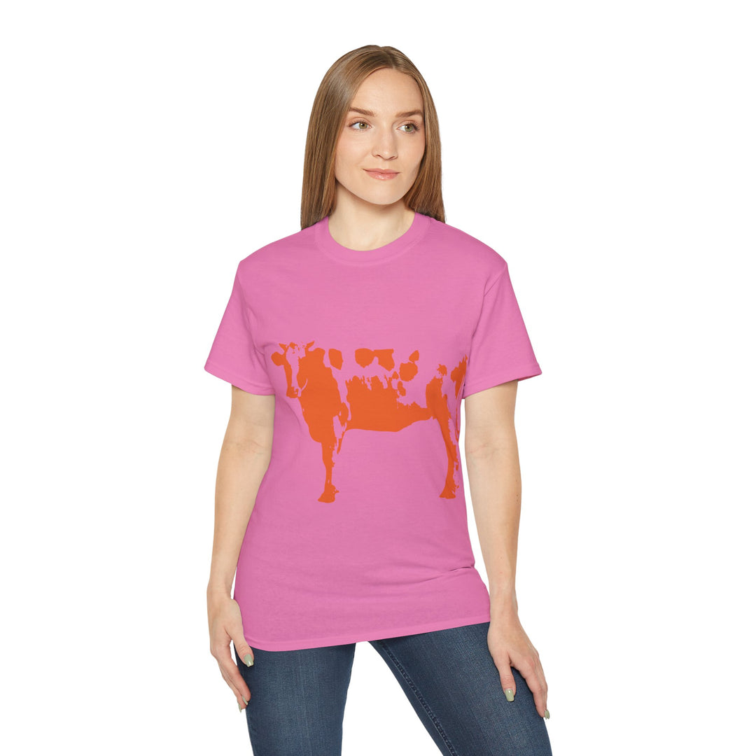 Orange Cow Unisex Ultra Cotton Tee