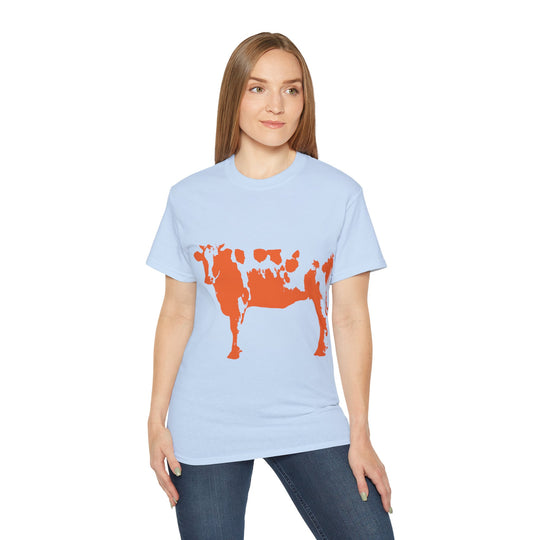 Orange Cow Unisex Ultra Cotton Tee