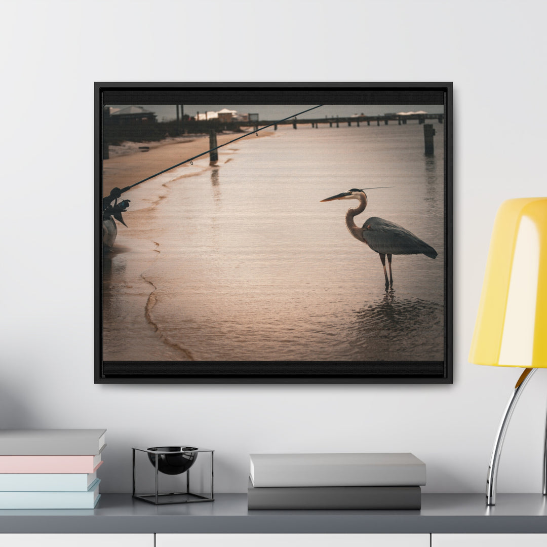 Great Blue Heron - Gallery Canvas Wraps, Horizontal Frame