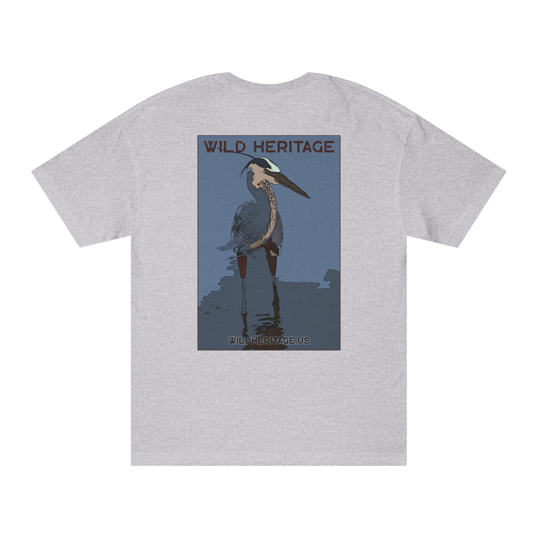 Great Blue Heron Blue Shade Unisex Classic Tee