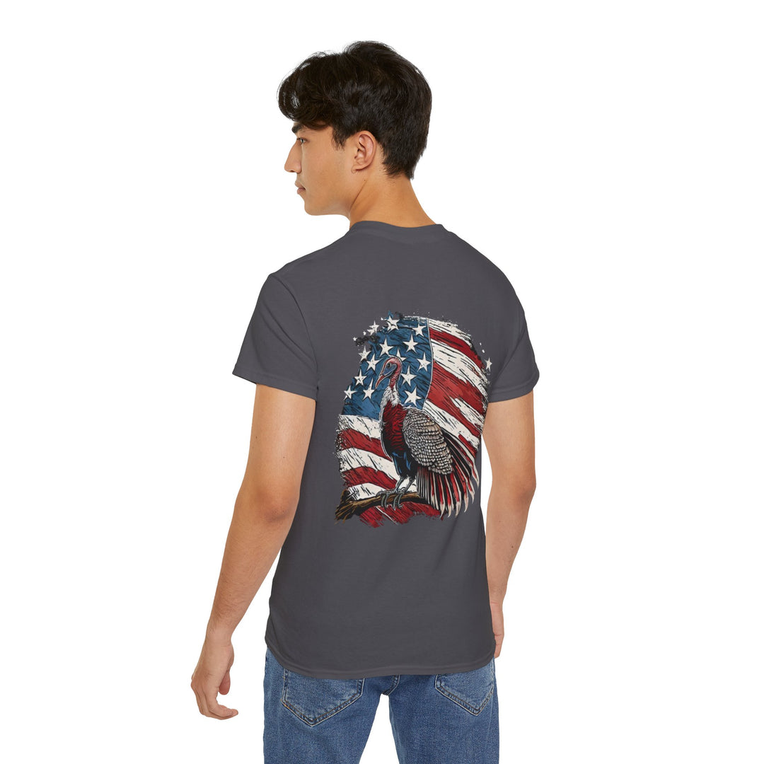 Wild Turkey American Flag Unisex Ultra Cotton Tee