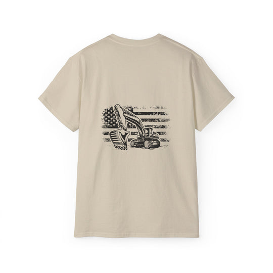 Excavator with Flag Unisex Ultra Cotton Tee