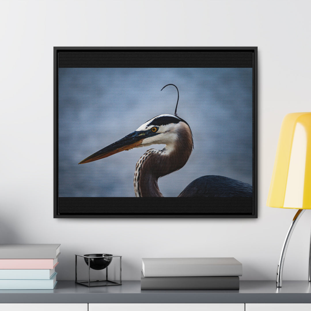 Great Blue Heron - Gallery Canvas Wraps, Horizontal Frame