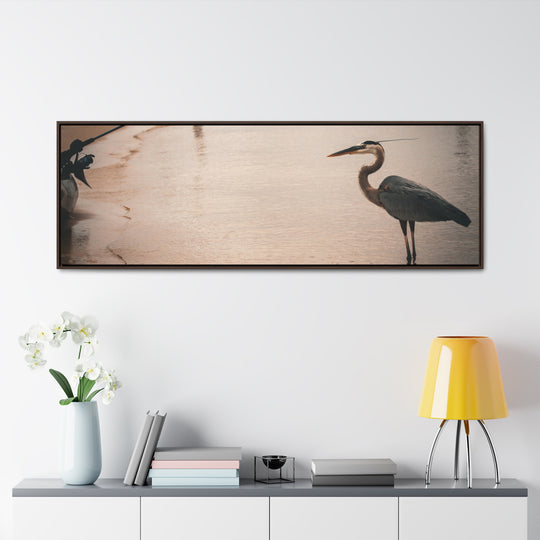 Great Blue Heron - Gallery Canvas Wraps, Horizontal Frame