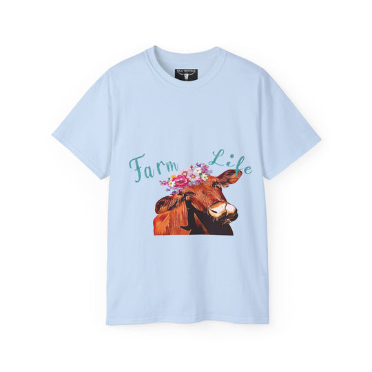 Farm Life Cow Unisex Ultra Cotton Tee