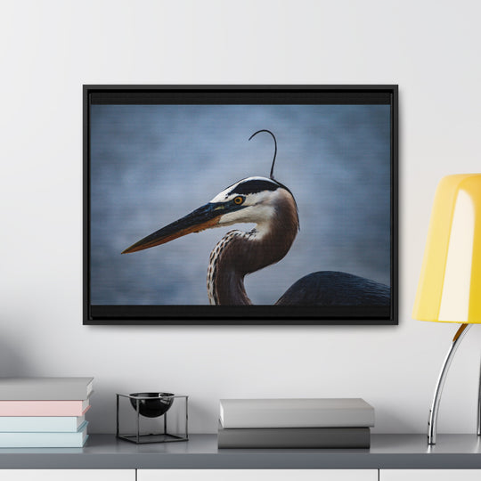 Great Blue Heron - Gallery Canvas Wraps, Horizontal Frame