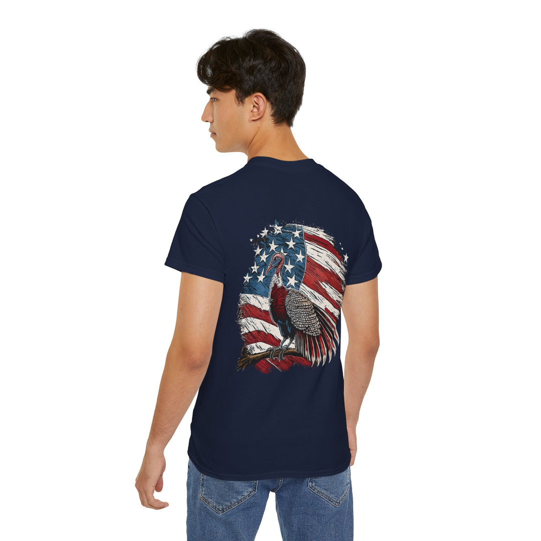 Wild Turkey American Flag Unisex Ultra Cotton Tee