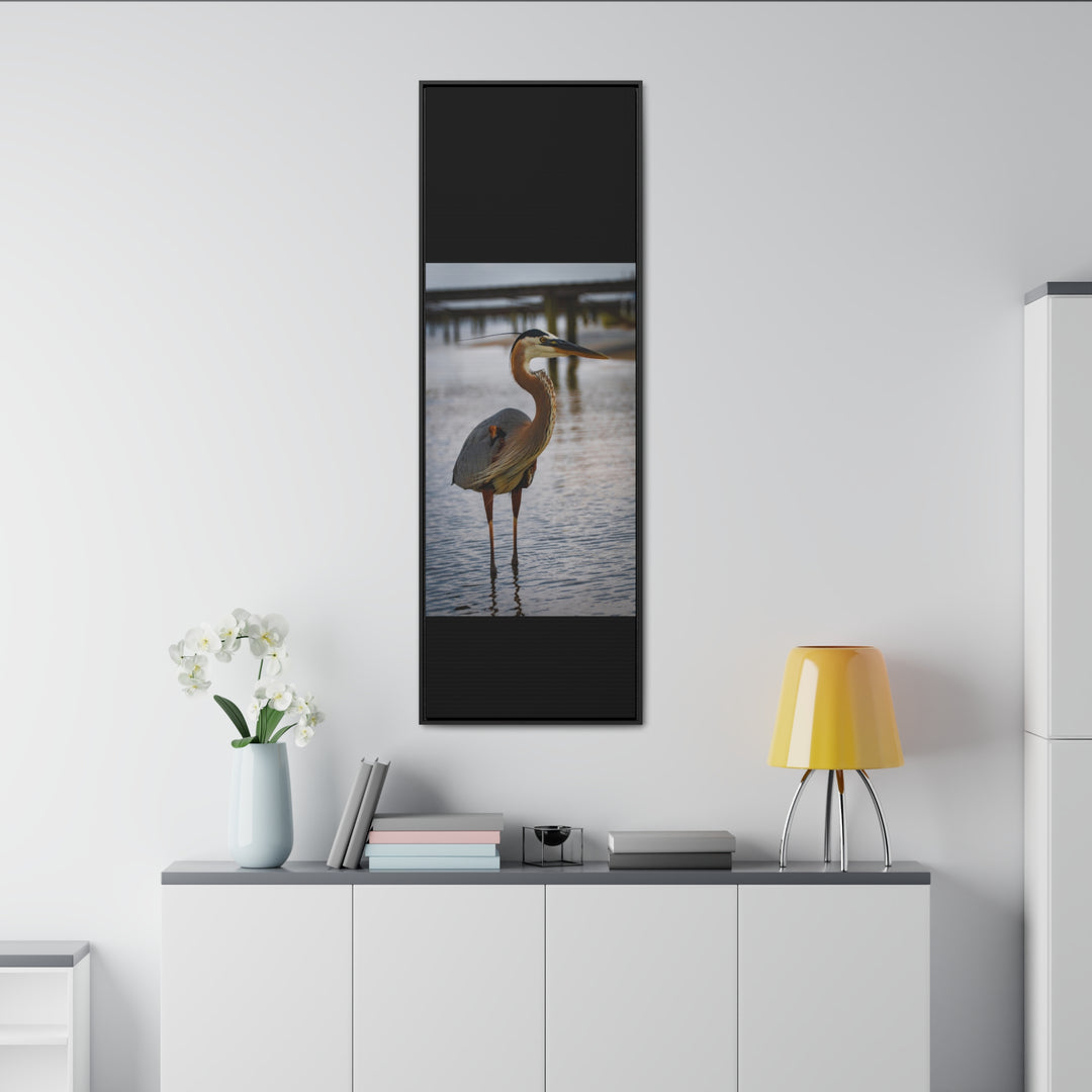 Great Blue Heron - Gallery Canvas Wraps, Vertical Frame