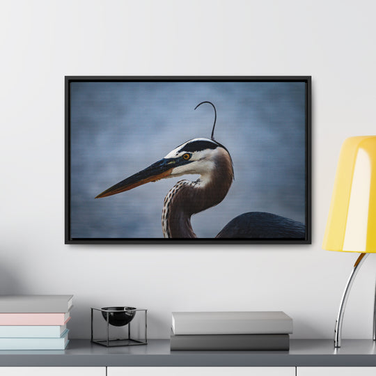 Great Blue Heron - Gallery Canvas Wraps, Horizontal Frame