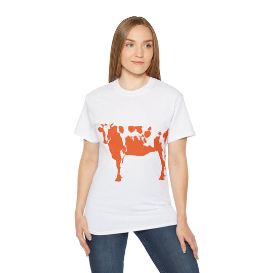 Orange Cow Unisex Ultra Cotton Tee