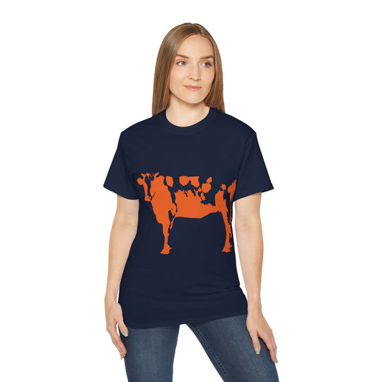 Orange Cow Unisex Ultra Cotton Tee