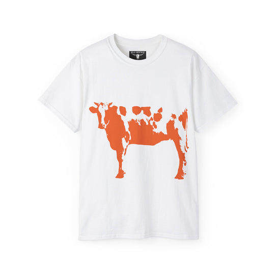 Orange Cow Unisex Ultra Cotton Tee