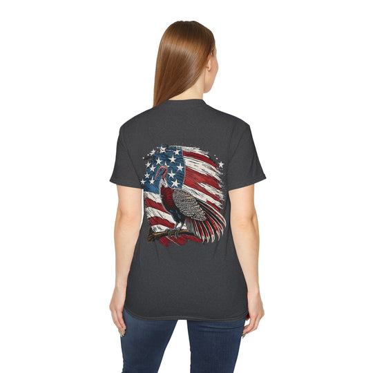 Wild Turkey American Flag Unisex Ultra Cotton Tee