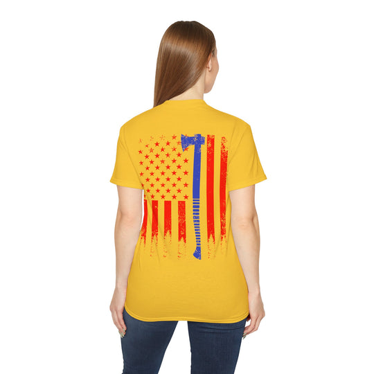 Ax with Flag Unisex Ultra Cotton Tee