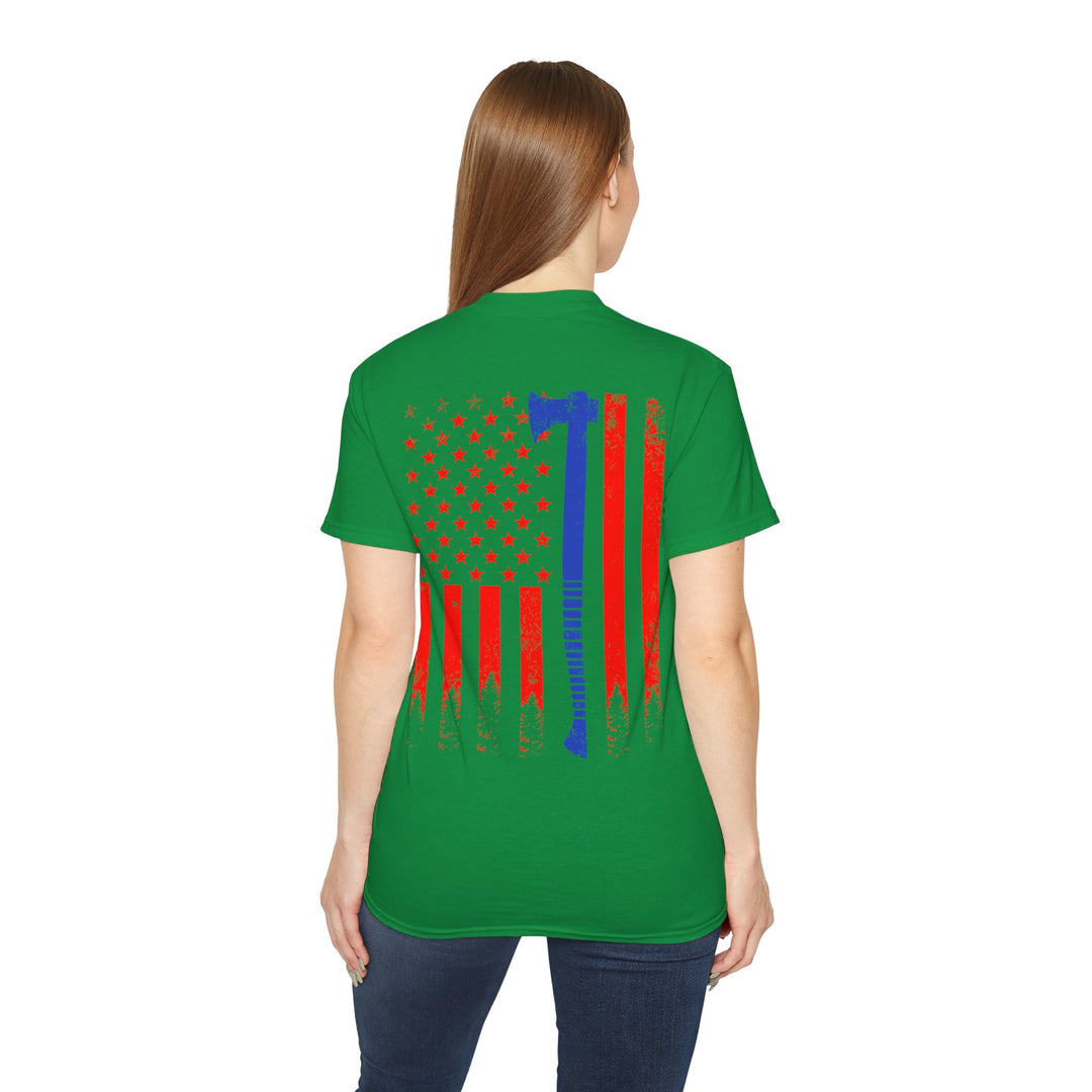 Ax with Flag Unisex Ultra Cotton Tee