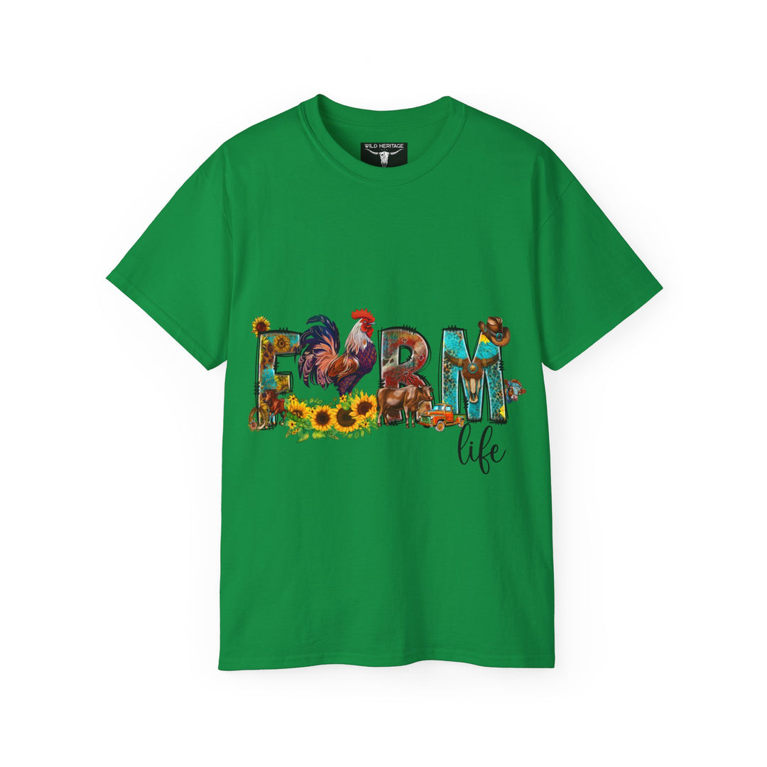 Farm Life Colorful Unisex Ultra Cotton Tee