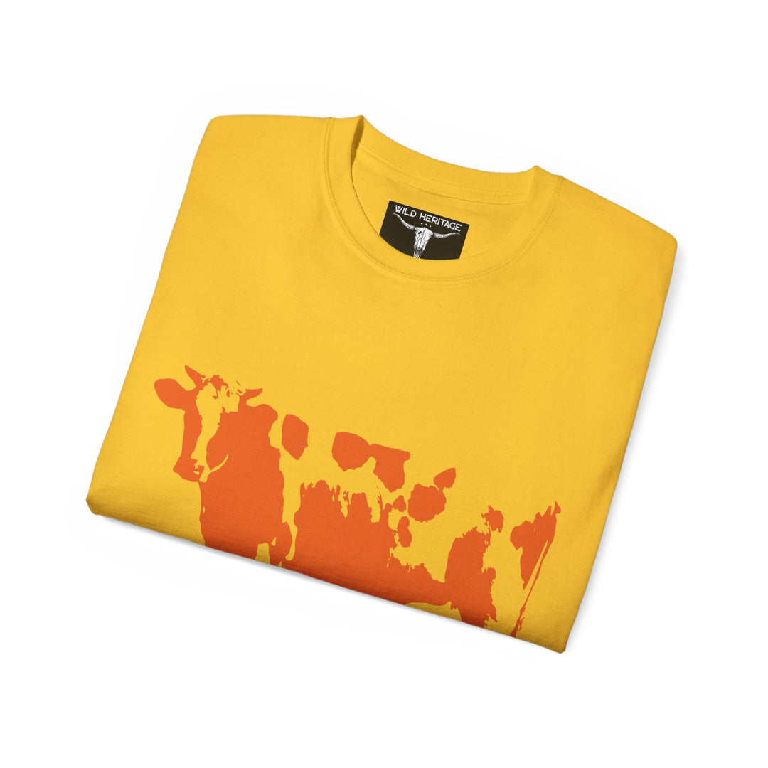 Orange Cow Unisex Ultra Cotton Tee