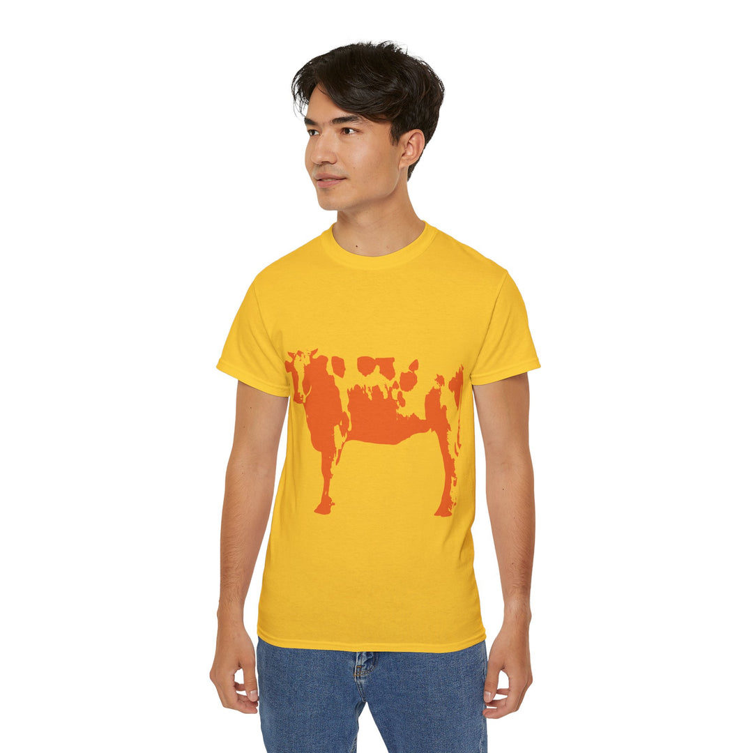 Orange Cow Unisex Ultra Cotton Tee