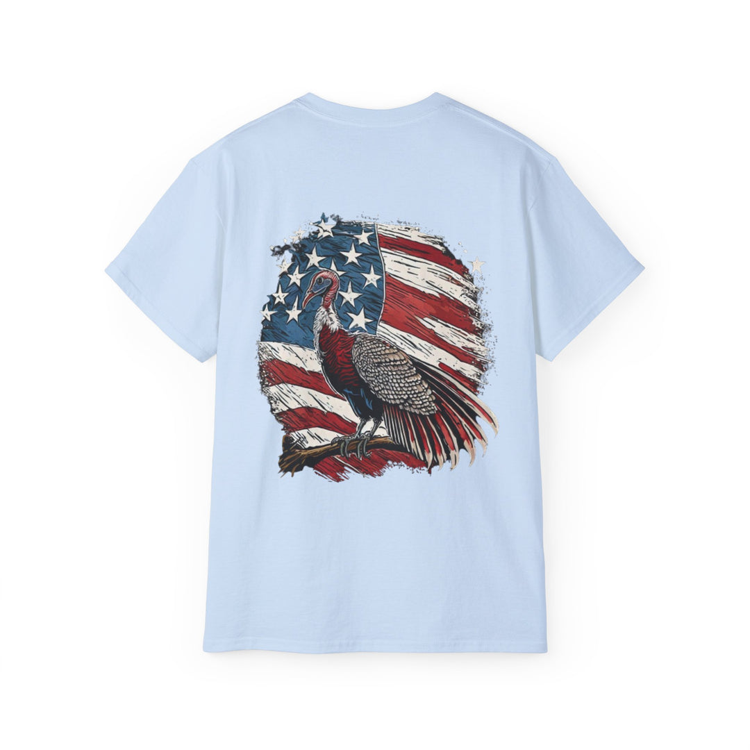 Wild Turkey American Flag Unisex Ultra Cotton Tee