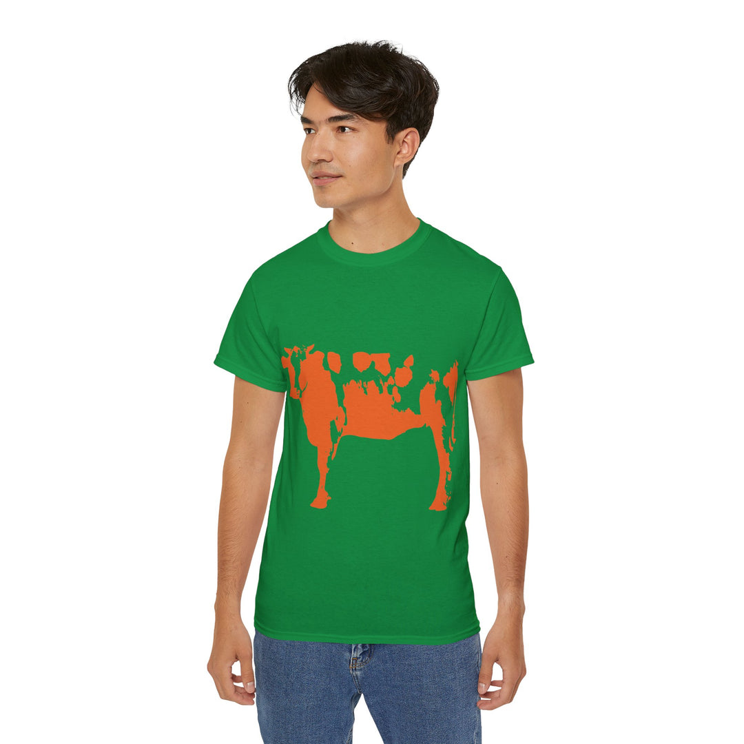 Orange Cow Unisex Ultra Cotton Tee