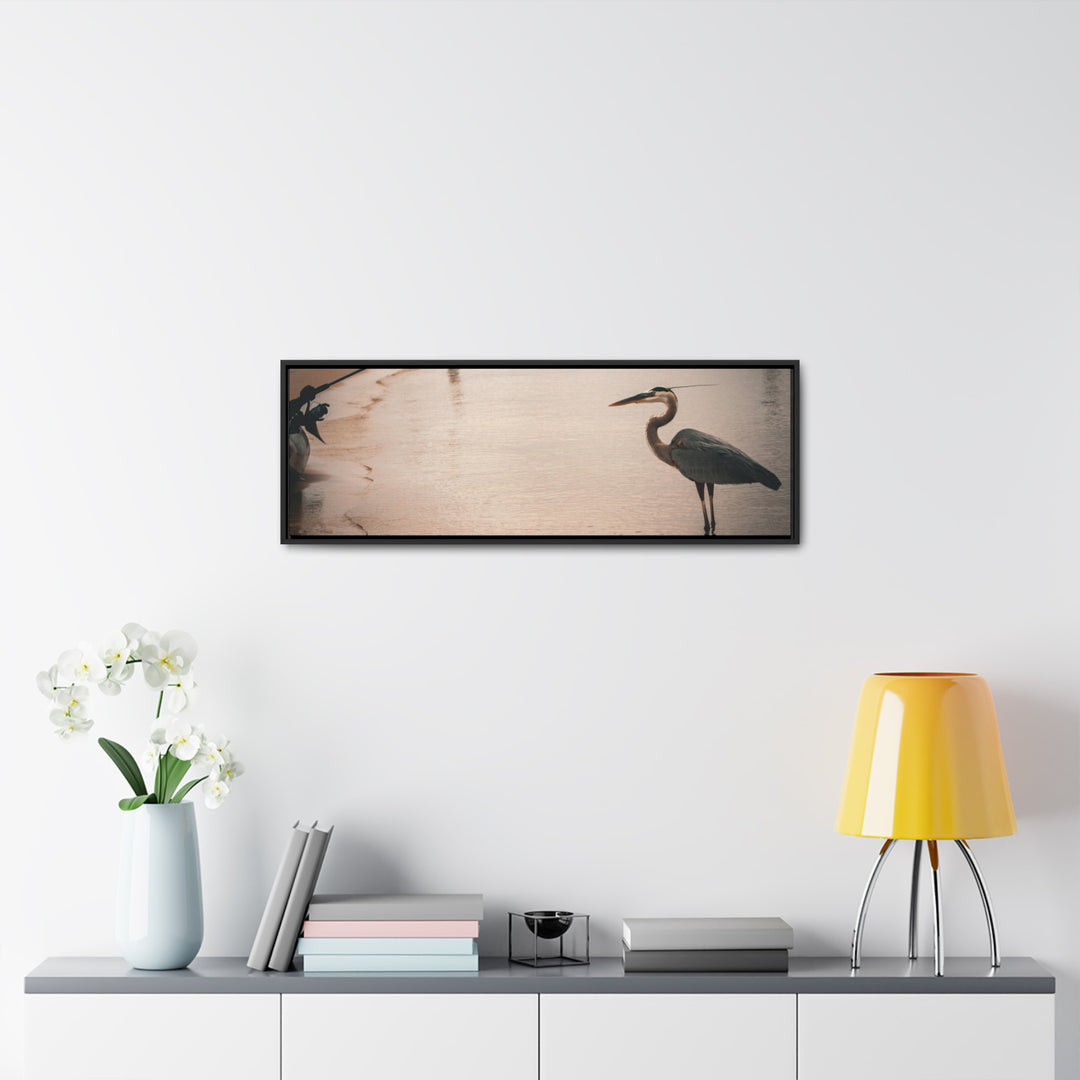 Great Blue Heron - Gallery Canvas Wraps, Horizontal Frame