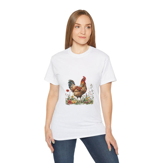 Watercolor Hen Unisex Ultra Cotton Tee