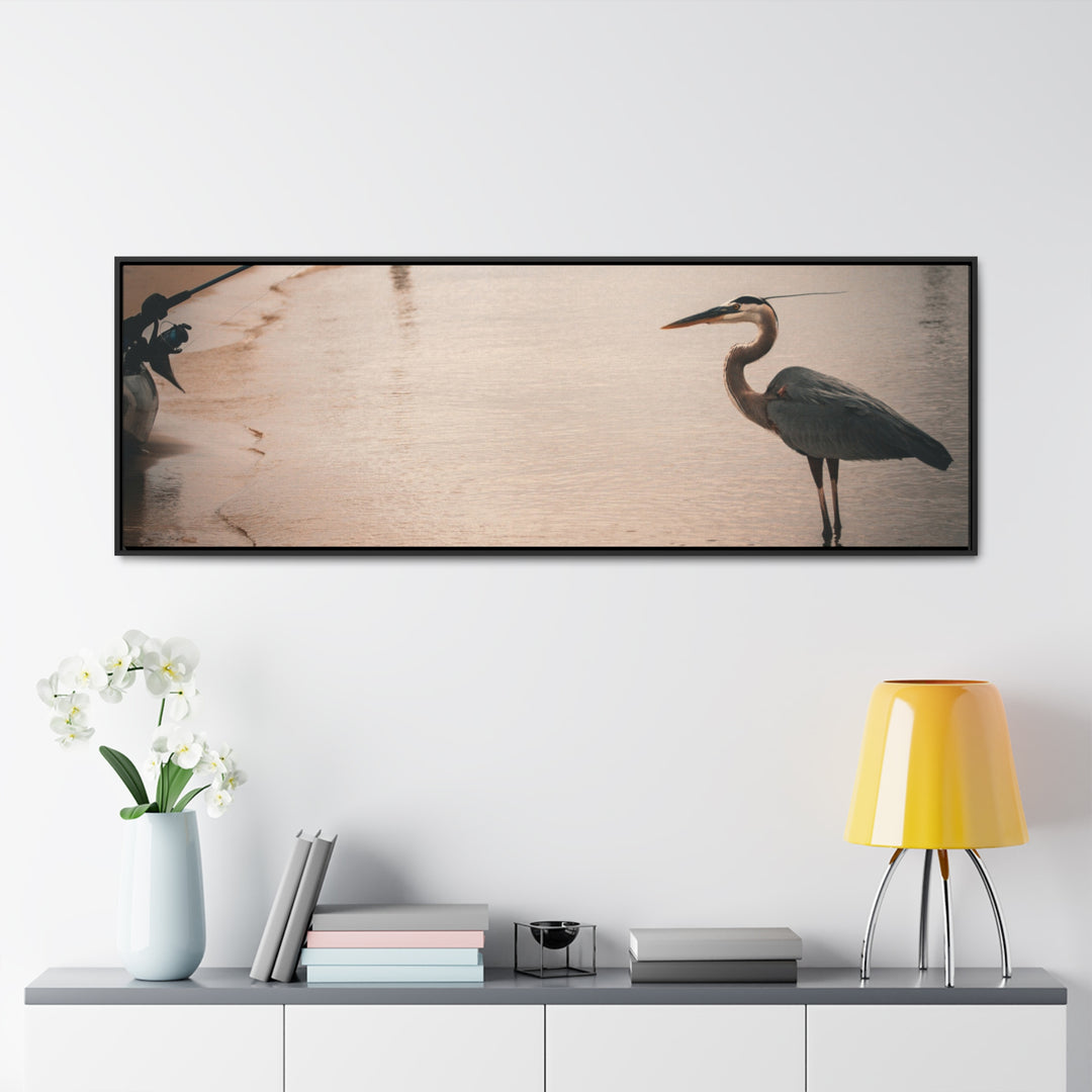 Great Blue Heron - Gallery Canvas Wraps, Horizontal Frame