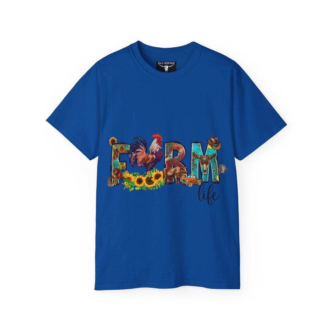 Farm Life Colorful Unisex Ultra Cotton Tee